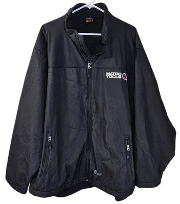 Men's Matco Tools Berne Work Jacket 2XL XXL Black Zip Logo 16101 - Image 1 of 4