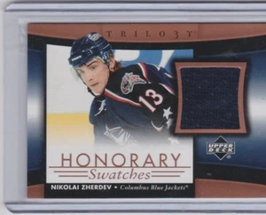 05-06 2005-06 UD TRILOGY NIKOLAI ZHERDEV HONORARY SWATCHES JERSEY HS-NZ JACKETS - Picture 1 of 1