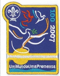 100 Years of World Scouting - PORTUGES (PORTUGAL) SCOUT 1 World 1 Promise Patch  - Picture 1 of 1