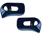 Produktbild - Kappen Abdeckungen Sonnenblende Paar  für Mercedes SL R129 A124 Metall  blau