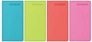 POCKET SIZE Premium Soft Touch Notebook Feint Lightly Ruled Neon Colour Hardback - Picture 1 of 11