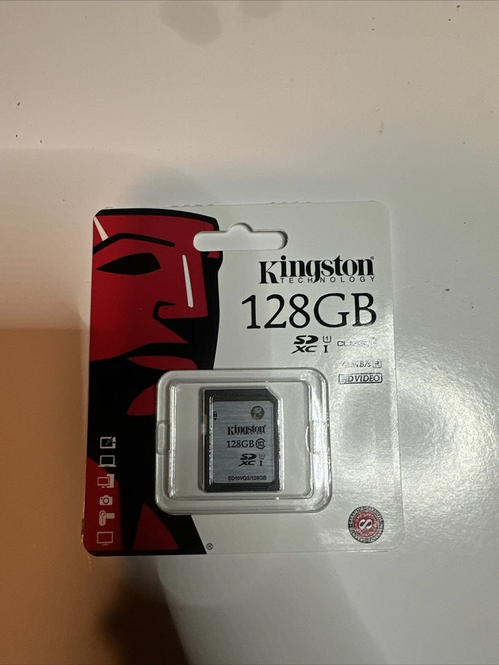 Kingston 16GB SDHC Class 10 SD Memory Card 45MB/s R HD Video SD10VG2/16GB NEW - Image 1 of 1