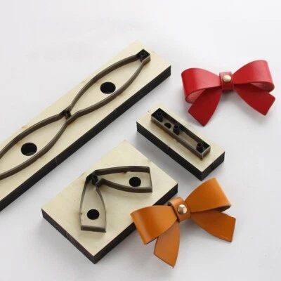 Bowknot Bow Bag Key Charm Leather Craft Cutting Dies Wooden Punch Cut Molds - Image 1 of 4