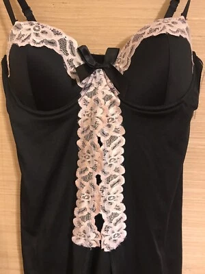 Native Intimates Sexy Lingerie Pink And Black 34B - Image 1 of 4