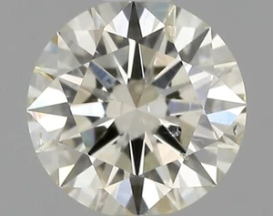 5.3 mm GIA Certified 0.55 Ct Natural Round Brilliant Diamond J Color SI2 Clarity - Picture 1 of 5