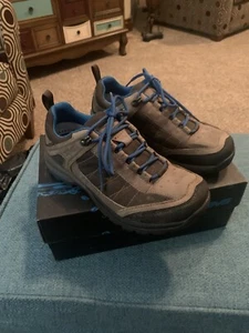 Teva Kimtah Women’s 7.5 Waterproof Tideseal Hiking Shoes Brown Leather Low Top - Picture 1 of 8