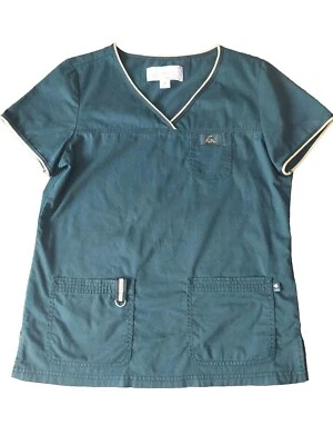 Blusa Médica Koi Edición Limitada Mujer Pequeña Negra y Dorada Metálica Mezcla de Algodón  Foto 1 de 4