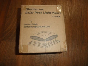 Siedinlar SD1064W-2PK Solar Post Cap Lights Outdoor 2 PACK - Picture 1 of 6