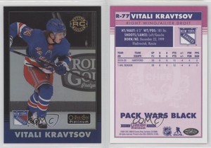 2020 O-Pee-Chee Platinum Retro Rainbow Black Pack Wars Vitali Kravtsov Rookie RC