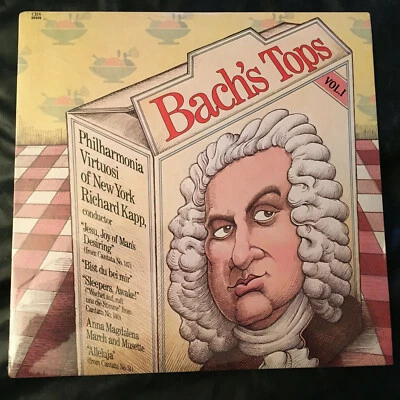 New Sealed Richard Kapp BACH's TOPS  Philharmonia Virtuosi New York Lp Record - Image 1 of 4