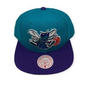 Mitchell & Ness Charlotte Hornets Team 2 Tone 2.0 Adjustable Snapback Hat Cap - Picture 1 of 6