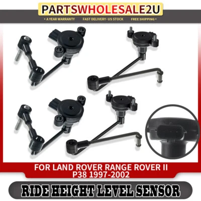 4x Sensor de nivel de altura delantero y trasero para Land Rover Range Rover II P38 1997-2000 Foto 1 de 4
