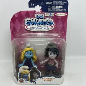 The Puffi Smurfette Chic SMURFETTE e VEXY confezione da 2 figure JAKKS 2013 NUOVO CON SCATOLA - Foto 1 di 2