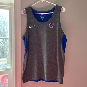 Nike Dri-Fit Boise State grau blau ärmelloses Tanktop Größe Medium - Bild 1 von 13