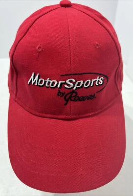 Gorra de béisbol ajustable Motor Sports by Reeves ROJA yunque sombrero Foto 1 de 4