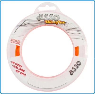 FILO NYLON ASSO ULTRAFLEX ORANGE 65m 0.65mm 50LB DA TERMINALI BOLENTINO DRIFTING - Immagine 1 di 2