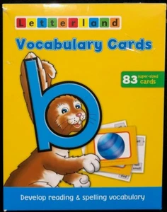 LETTERLAND - VOCABULARY CARDS (83 super-sized cards) - Picture 1 of 12