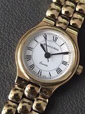 Ladies Mappin & Webb Gold 18k Plated Bracelet Watch Ref: 14069 Serviced Working