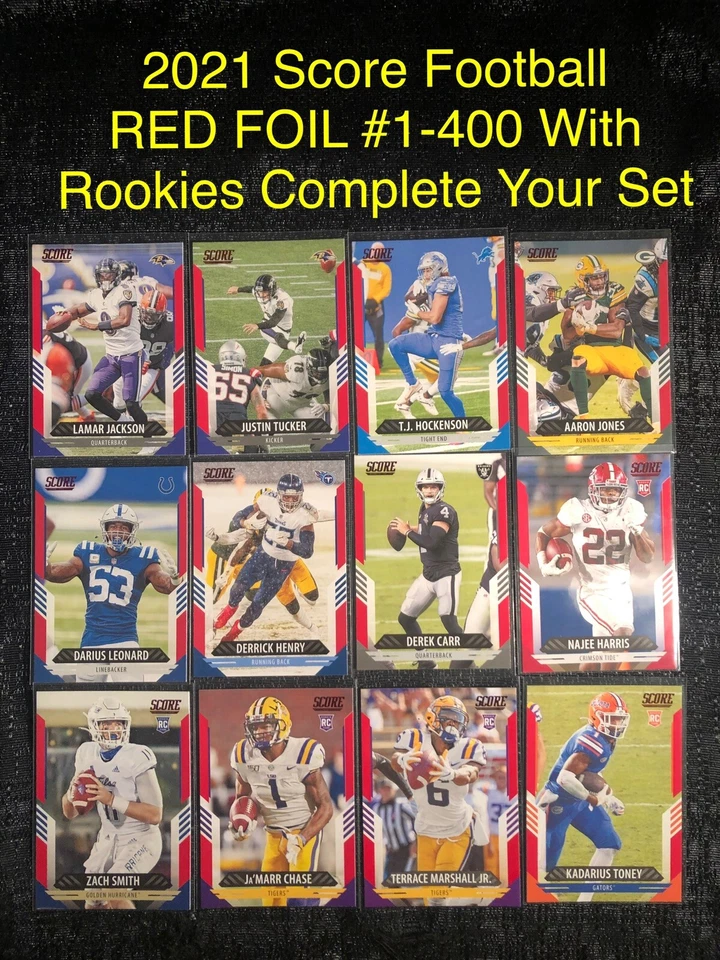 2021 SCORE RED FOIL ROOKIE CARD YOU PICK #1-400 WITH ROOKIES COMPLETE YOUR SET  - Image 1 of 1