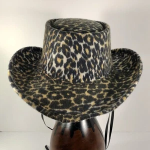 Western Express Inc Western Hat Wmns Sz 6 7/8 Animal Print Rodeo Concert - Picture 1 of 6