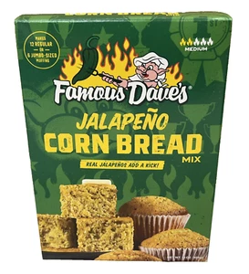 Famous Dave's Jalapeno Corn Bread Mix 15 oz Daves Cornbread - Picture 1 of 2