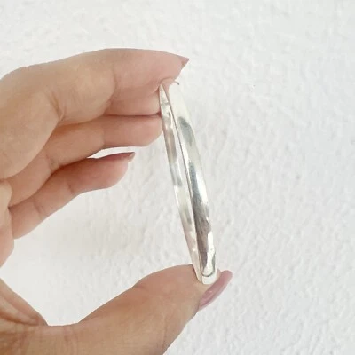 Solid 925 Sterling Silver Bangle Thin Bangle For Women Beautiful Wrist Bangles - Image 1 of 4