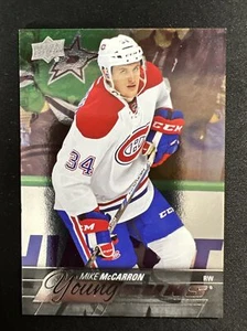 Mike McCarron Young Guns Silver Foil 2015-16 Upper Deck Series 2 Hockey #491 - Picture 1 of 2