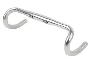 Silver 25.4/26/31.8x380/400/420mm Curved Handlebar Road Bike Bicycle Handle Bar - Picture 1 of 20