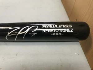 RENATO NUNEZ BALTIMORE ORIOLES SIGNED ENGRAVED BLACK RAWLINGS BAT PSA RG09994 - Picture 1 of 3