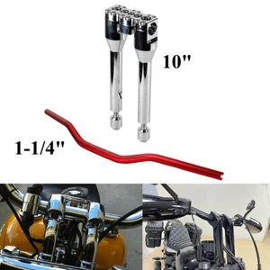 Club Style 1-1/4" Handlebar + 10" Riser For Harley Street Bob FXLR Sportster XL - Bild 1 von 24