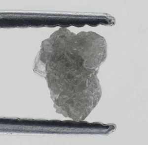 Translucent 0.89 Carat Silver Grey Fancy Rough Loose Natural Raw Diamond - Picture 1 of 2