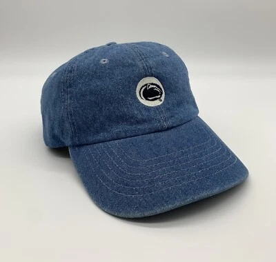 Gorra ajustable Nittany Lions PSU azul vintage de los 90 Penn State Denim Champion Foto 1 de 4