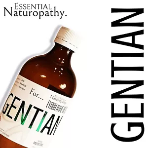 ORGANIC GENTIAN TINCTURE Liquid Extract (Gentiana lutea) PREMIUM BITTERS - Picture 1 of 1