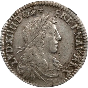 1660 Z France 1/12 Ecu, NGC XF 40, Zecca Mint, Scarce Date & Mint $950 in SCWC - Picture 1 of 3