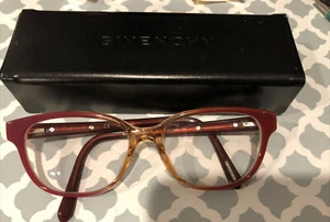 Givenchy Eye Glasses - Deep Color Transparent Frames Burgundy Color - Picture 1 of 10