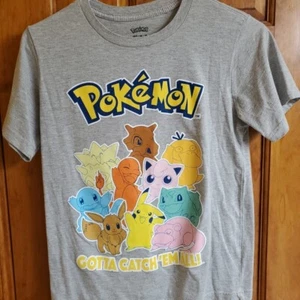 Pokemon Kids Game -T-Shirt "GOTTA CATH 'EM ALL! (Heather Grey, Med) - Picture 1 of 5