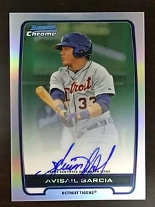 2012 Bowman Chrome Prospect Avisail Garcia Autograph #AG Refractor 009/500				 - Bild 1 von 2