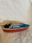 Vintage tin plate speed boat