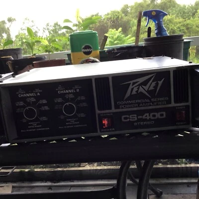 Tested Peavey CS 400 Stereo Power Amplifier 400W (200x2) Vintage - Image 1 of 4