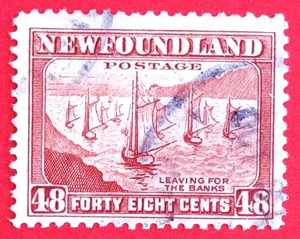 Canada Newfoundland #266 Perf 12.5 Waterlow & Sons Printing - Fishing Fleet Used - Image 1 of 1