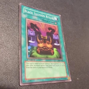 Yugioh Black Illusion Ritual MRL-051 1st Edition Magic Ruler Card Used - Picture 1 of 5
