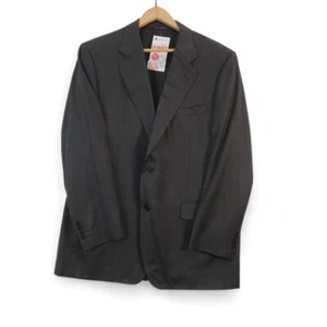 Canali Men's Grey Herringbone Blazer 56R Wool Blazer Italian Formal Event. - Picture 1 of 24