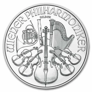 2025 1 oz Austrian Silver Philharmonic Coin .999 Fine Silver BU - In Stock - Picture 1 of 4