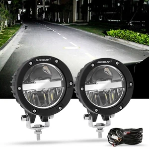 Round 4 inch Front Bumper LED Work Light Pods for Yamaha Grizzly 700 Headlight - Picture 1 of 12