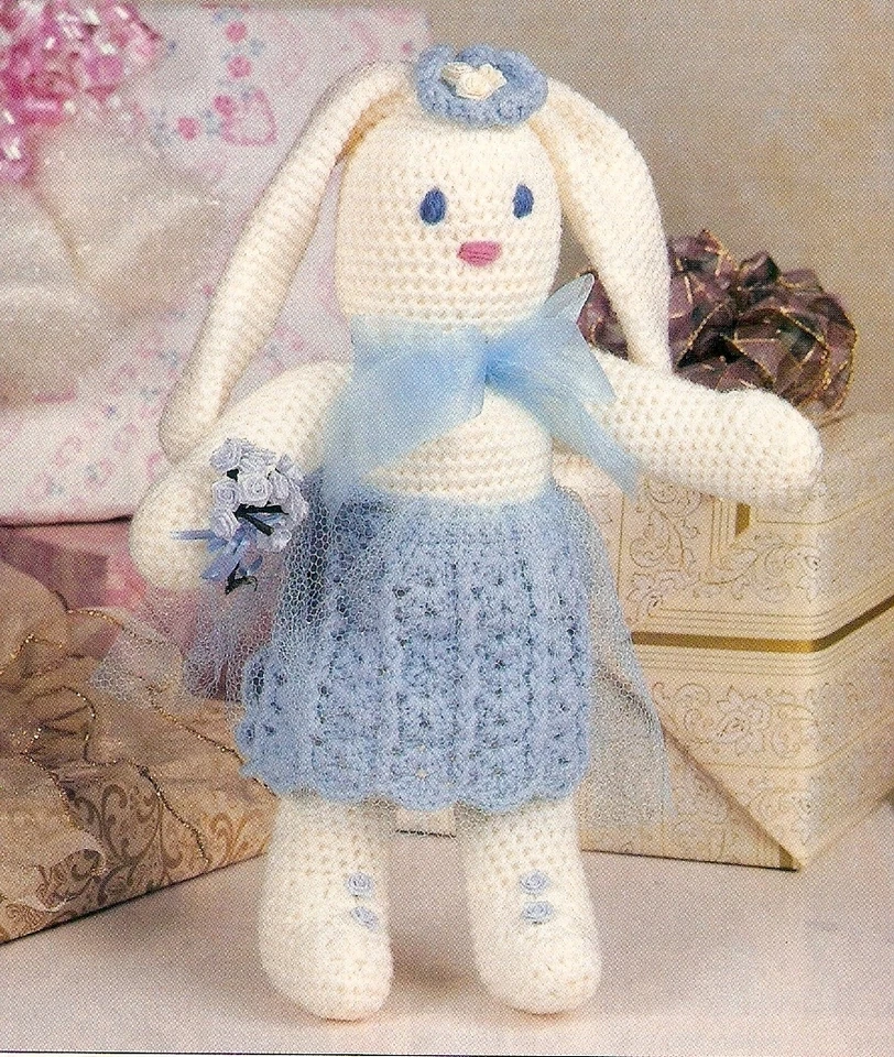 SWEET Bridesmaid Bunny/Toy/ Crochet Pattern INSTRUCTIONS ONLY - Image 1 of 1