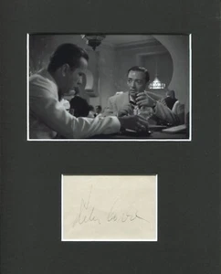 Peter Lorre Casablanca Ugarte Signed Autograph Photo Display W/ Humphrey Bogart - Picture 1 of 1