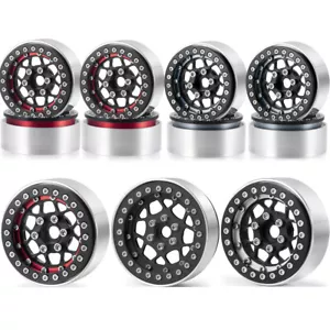 Cerchi ruota con beadlock 1,9" 25 mm per auto 1/10 RC cingolato assiale SCX10 Traxxas TRX4 - Foto 1 di 17