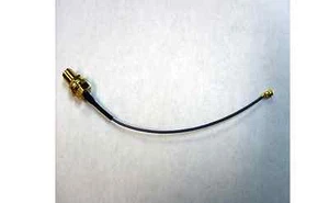 4 inch RP-SMA (antenna) Female to IPX (mini PCI) Male cable, 2 pack - Picture 1 of 4