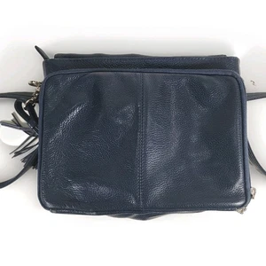 Bolso Bandolera Gun Tote’n Mamas Oculto Cuero Azul Marino - Imagen 1 de 20