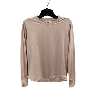 Athleta Girl Uptempo Light Pink Long Sleeve Performance Top Size XL/14 - Picture 1 of 10